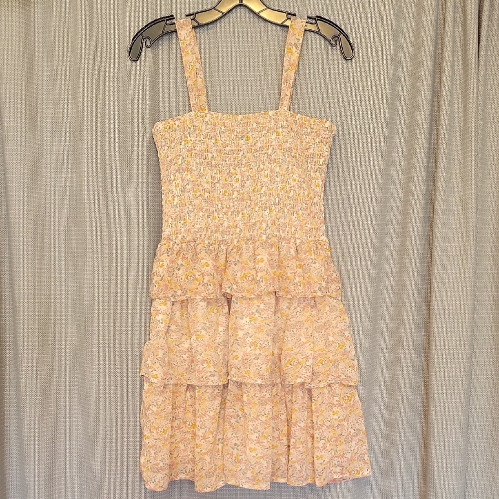 Floral Tiered Dress By Mini Chica